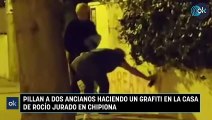 Pillan a dos ancianos haciendo un grafiti en la casa de Rocío Jurado en Chipiona