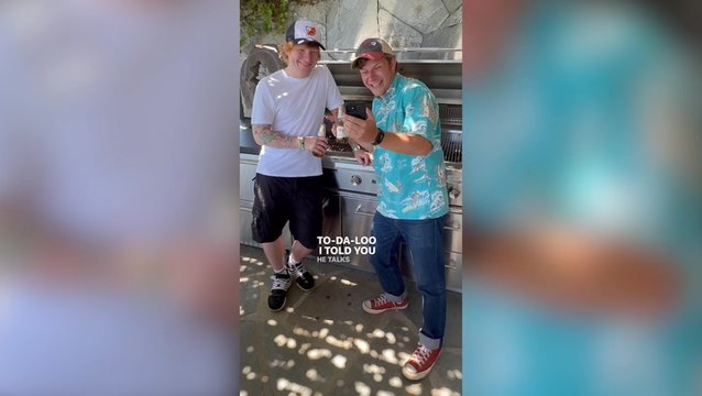 Comedian Kyle Gordon films hilarious new clip with Ed Sheeran and Courteney Cox