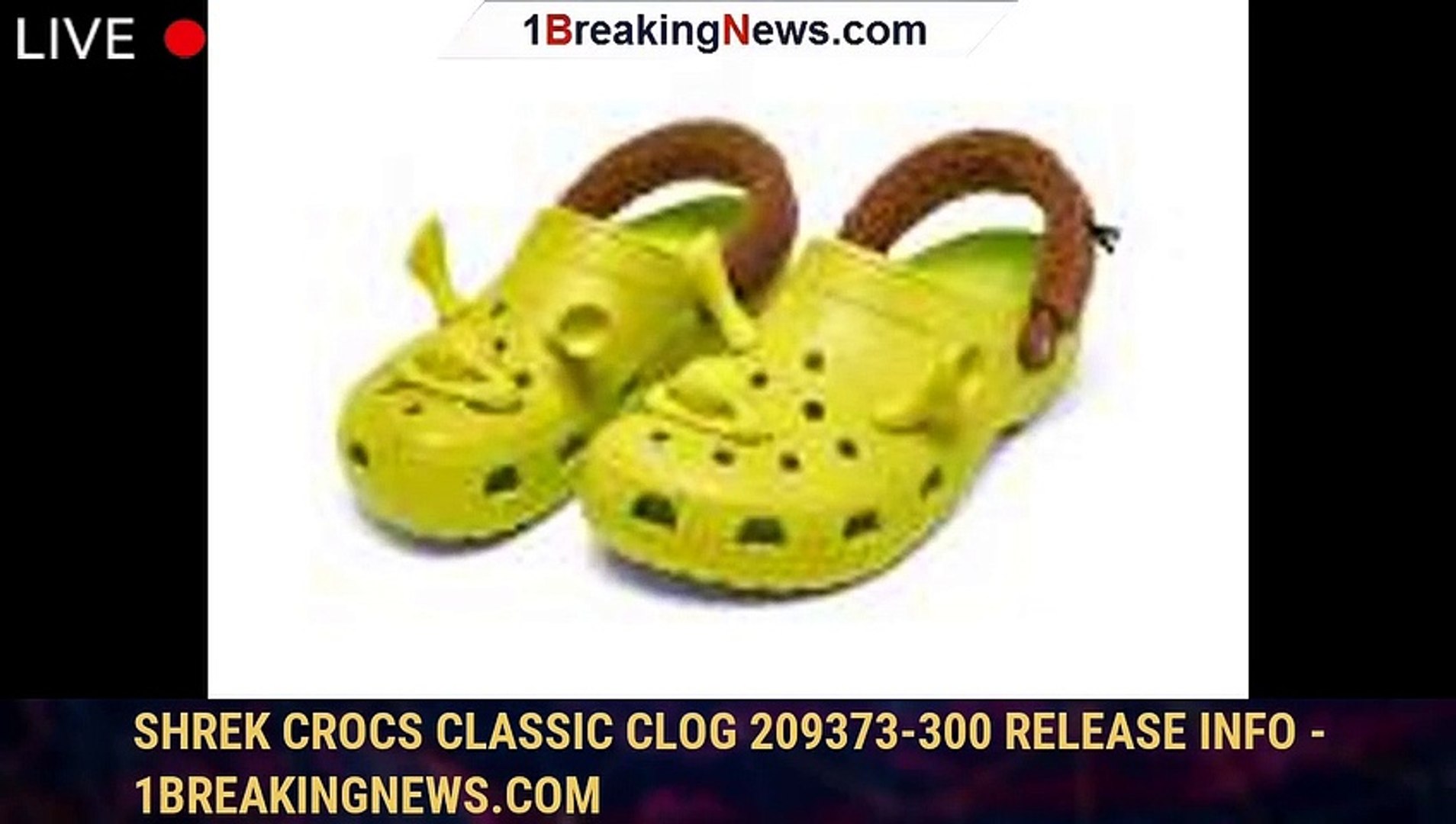 Shrek Crocs Classic Clog 209373-300 Release Info - 1breakingnews