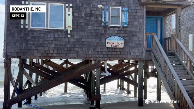 Coastal homes in North Carolina at risk as Lee churns in the Atlantic