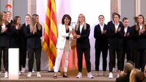 Las jugadoras del Barça reciben la Medalla de Honor en la categoría de Oro del Parlament