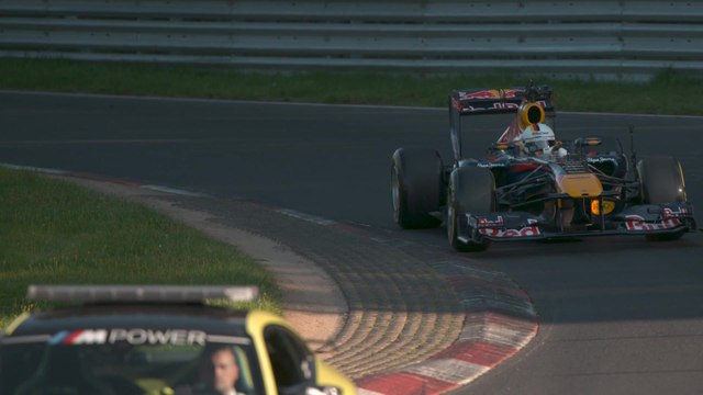 Vettel returns to F1 car for a spin in the Red Bull round the Nurburgring