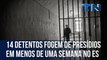 14 detentos fogem de presídios em menos de uma semana no ES