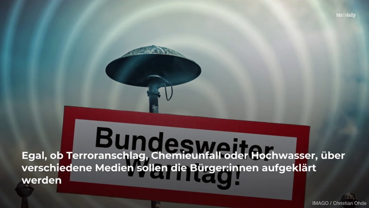Bundesweiter Warntag: Dann klingeln die Handys wieder