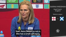 Wiegman confirms Walsh and England injuries