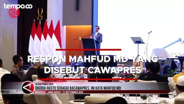 Kata Mahfud MD soal Pantun Hasto Kristiyanto yang Menyebutnya Cawapres