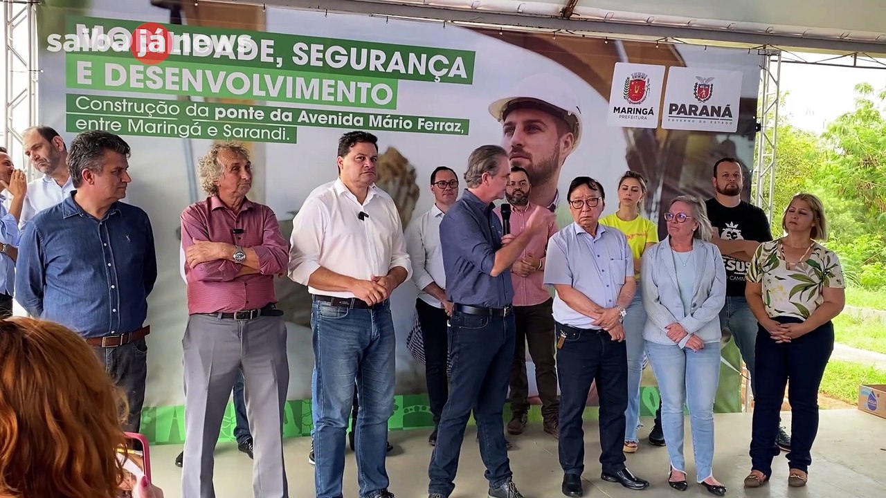 Nova ponte entre Maringá e Sarandi tem ordem de serviço para construção assinada