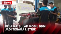 Keren! Siswa SMKN 26 Rawamangun Konversi Mobil BBM jadi Tenaga Listrik