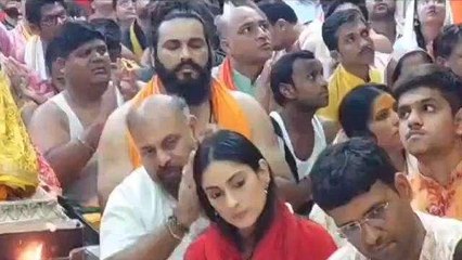 भारतीय रेसलर सौरभ गुर्जर पहुंचे महाकाल मंदिर, भस्म आरती में लिया दर्शन लाभ