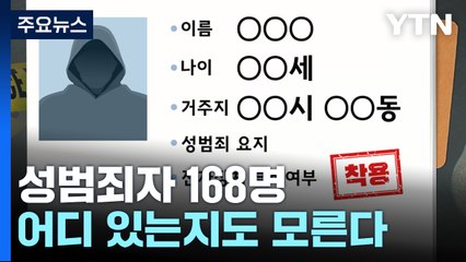 '등록지 불명' 성범죄자 168명..."추적 인력 부족" [앵커리포트] / YTN