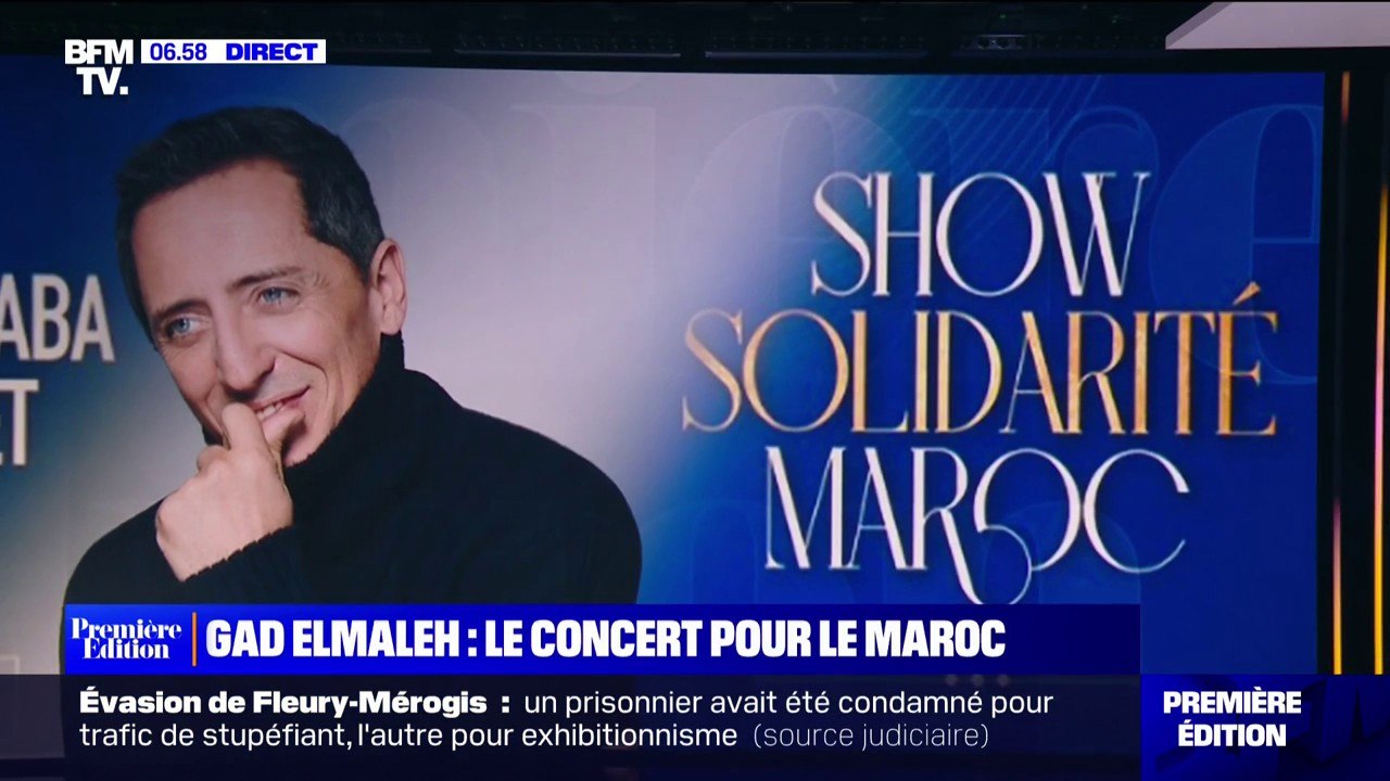 Gad Elmaleh annonce un spectacle caritatif pour les victimes du séisme au Maroc