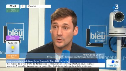 Paul Couet-Lannes, directeur du site de Bordeaux pour la coupe du monde de rugby