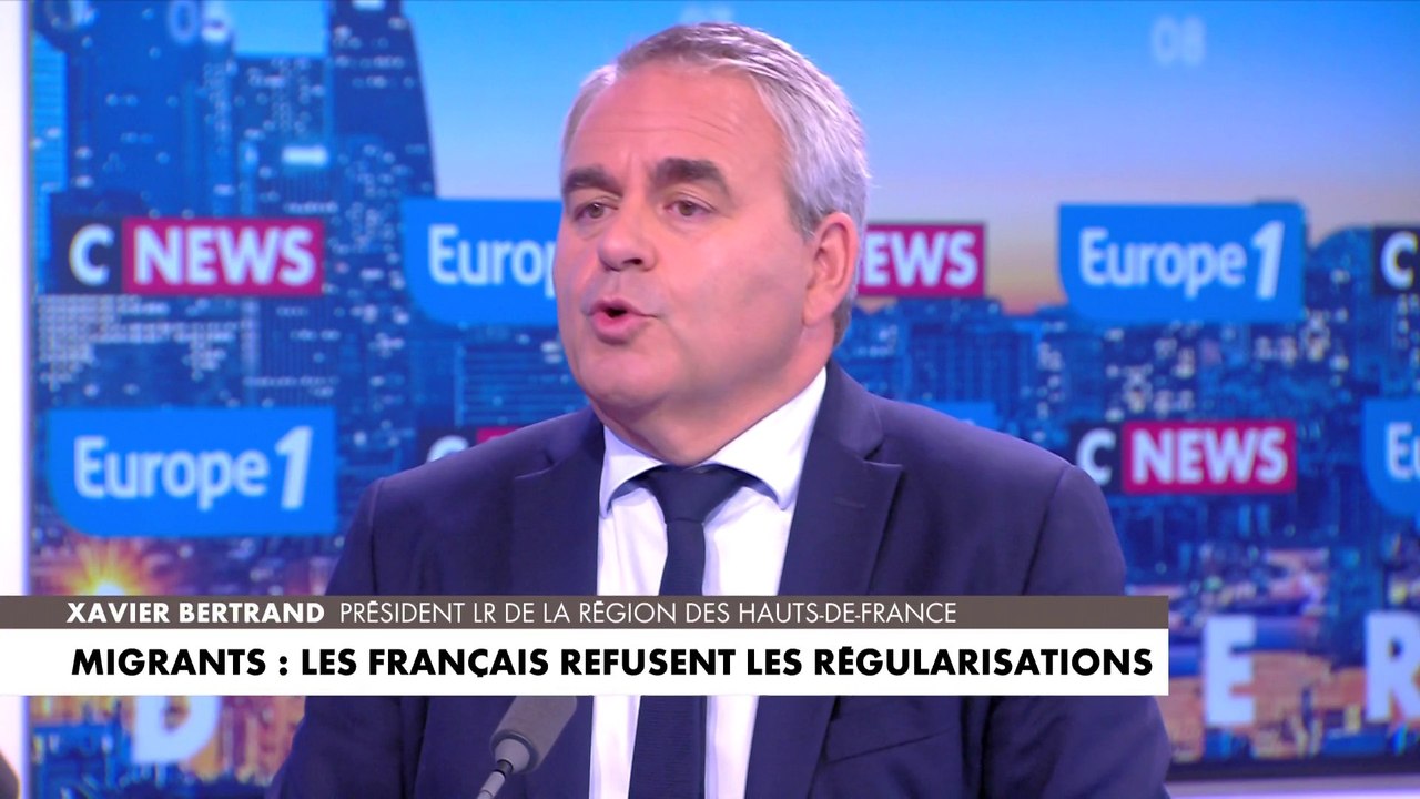 Xavier Bertrand : «Quand un employeur embauche un clandestin, il faut qu’il y ait une fermeture administrative de son entreprise».