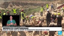 Morocco earthquake: Rescue teams step up effort in devastated mountain villages