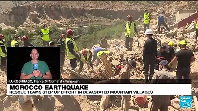Morocco earthquake: Rescue teams step up effort in devastated mountain villages