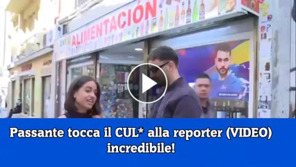 Succede durante una notizia in diretta dalla Spagna(VIDEO)