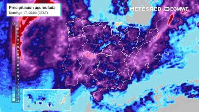Lluvias muy intensas en las próximas horas en varias zonas de España