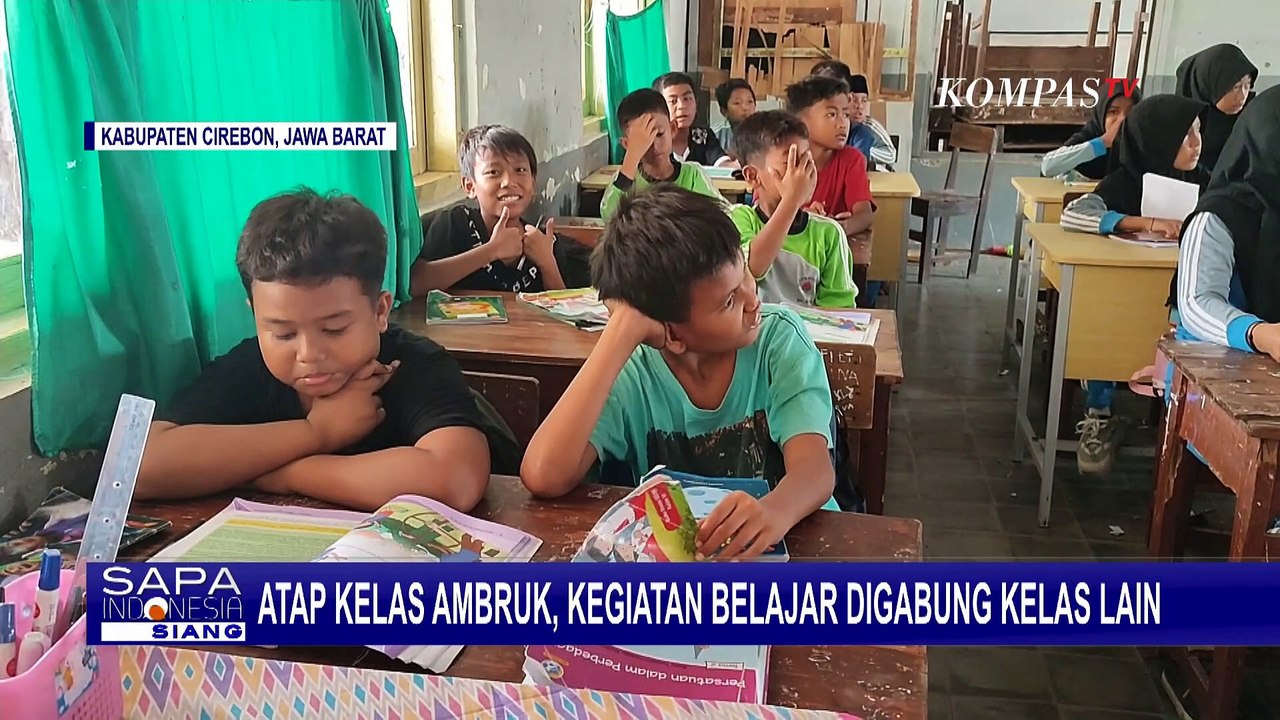 Atap Ruang Kelas Tiba-Tiba Ambruk, 27 Siswa SDN...