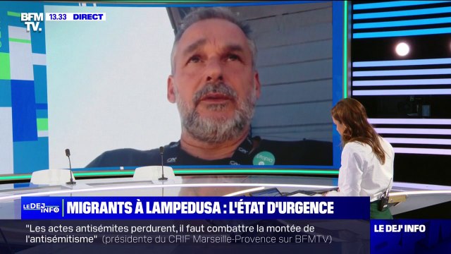 Arrivée de migrants à Lampedusa: Yann Manzi (Utopia 56) juge affligeant le manque d'organisation de l'Europe