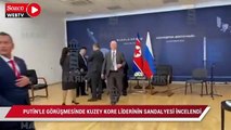 Putin'le görüşmesinde Kuzey Kore liderinin sandalyesi incelendi