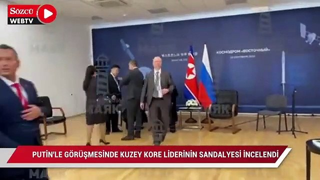 Putin'le görüşmesinde Kuzey Kore liderinin sandalyesi incelendi
