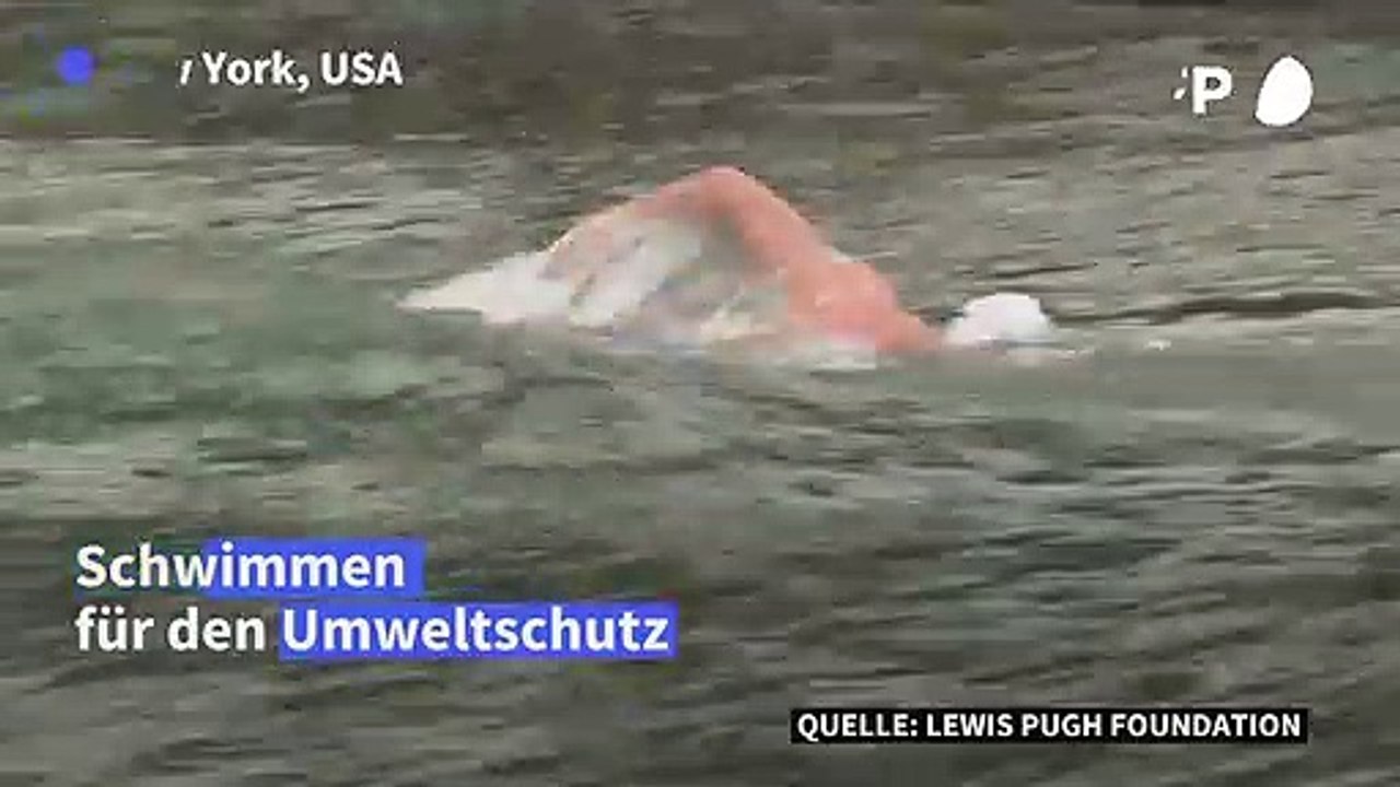 Brite schwimmt 500 Kilometer den Hudson River entlang