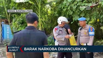 Tim Gabungan TNI, Polisi, dan Satpol PP Hancurkan Barak Narkoba di Kutalimbaru