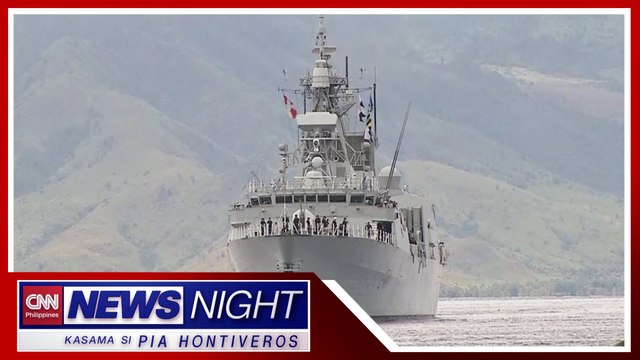 Canadian warship nasa Pilipinas sa gitna ng tensyon sa West PH Sea | News Night