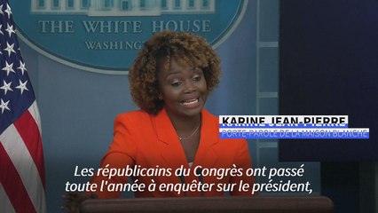 Enquête en destitution: Biden "n'a rien fait de mal", affirme la Maison Blanche