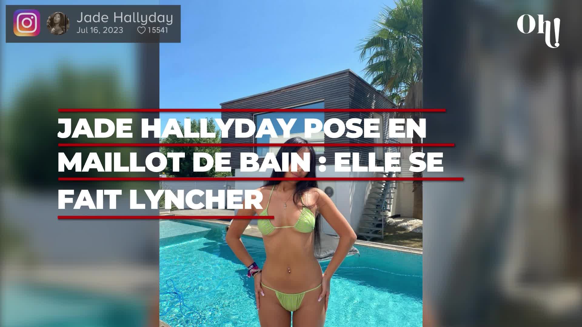 Jade Hallyday pose en maillot de bain : elle se fait lyncher par les fans de  Johnny - Vidéo Dailymotion