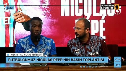 La conférence de presse de Nicolas Pépé à Trabzonspor