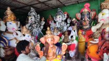 विनायक चतुर्थी के लिए बाजार में सजने लगी भगवान गणेश की मूर्तियां