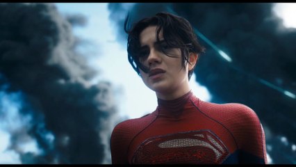 The Flash (2023) - Supergirl Vs General Zod Fight Scene | Sasha Calle