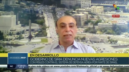 Siria continúa denunciando agresiones con misiles hacia su país por parte de Israel
