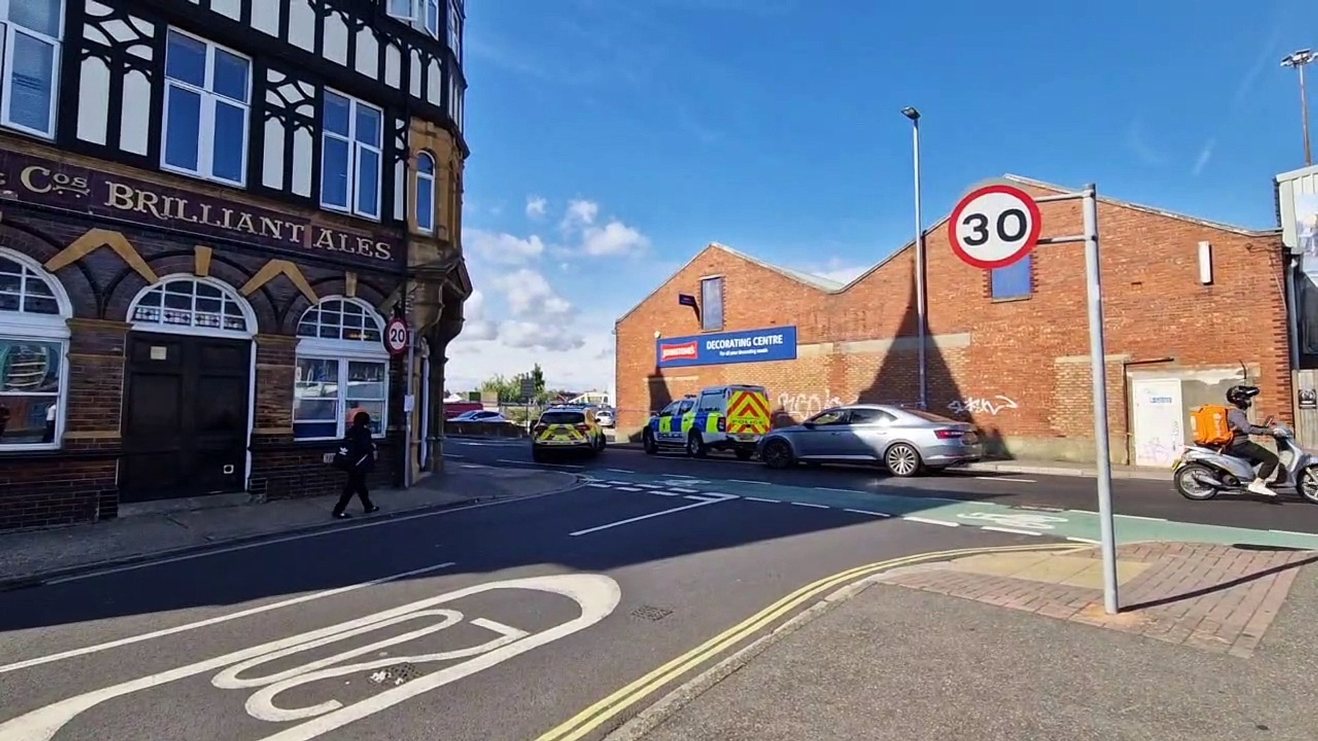 Goldsmith Avenue in Portsmouth is partially blocked as people deal with a concern for welfare report