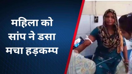 अलीगढ: सांप के डसने से महिला की हालत गंभीर, जिला अस्पताल रेफर