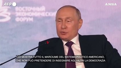 Putin: "Contro Trump una persecuzione politica"