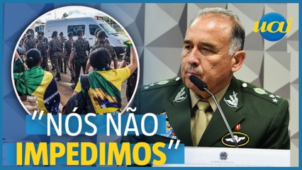 Exército não impediu retirada de acampamento, diz general