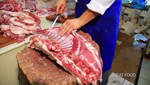 Delicious tandoor lamb cooked in the mountains of Uzbekistan