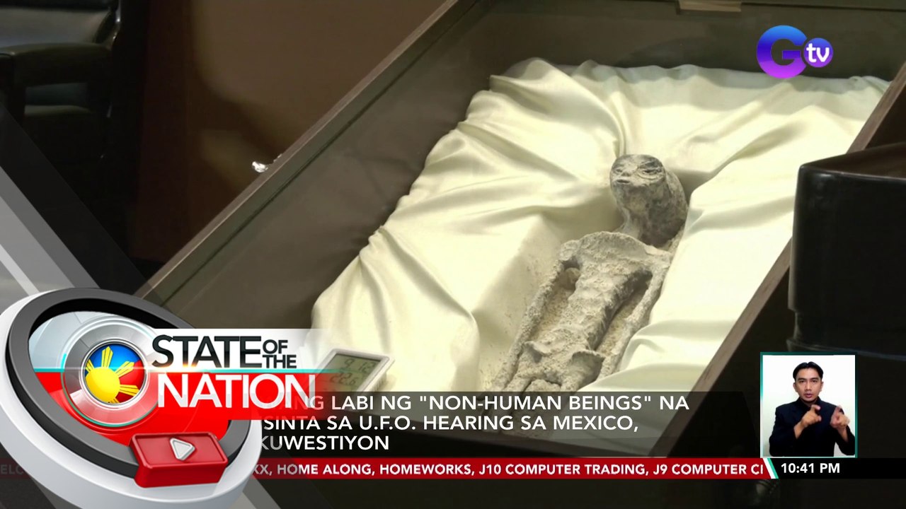 Dalawang labi ng "non-human beings" na ipinrisinta sa U.F.O. hearing sa Mexico, kinukuwestiyon | SONA