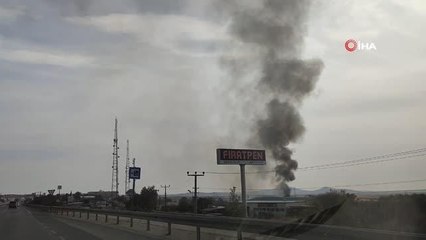 Keşan'da bir depoda çıkan yangın büyümeden söndürüldü