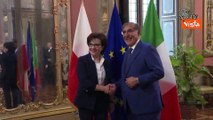 La Russa riceve Elzbieta Witek, la Presidente della Camera bassa del Parlamento polacco