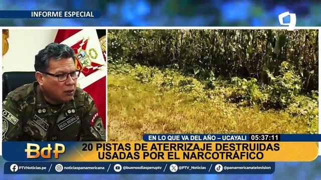 PNP destruye 20 pistas usadas por el narcotráfico en lo que va del año
