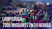 Lampedusa: 7000 migrants en 24 heures