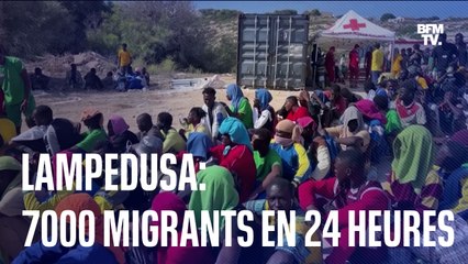 Lampedusa: 7000 migrants en 24 heures