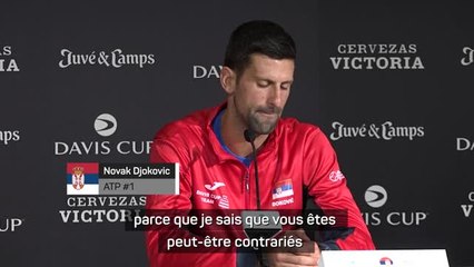 Coupe Davis - Djokovic défend Alcaraz, forfait avec l'Espagne
