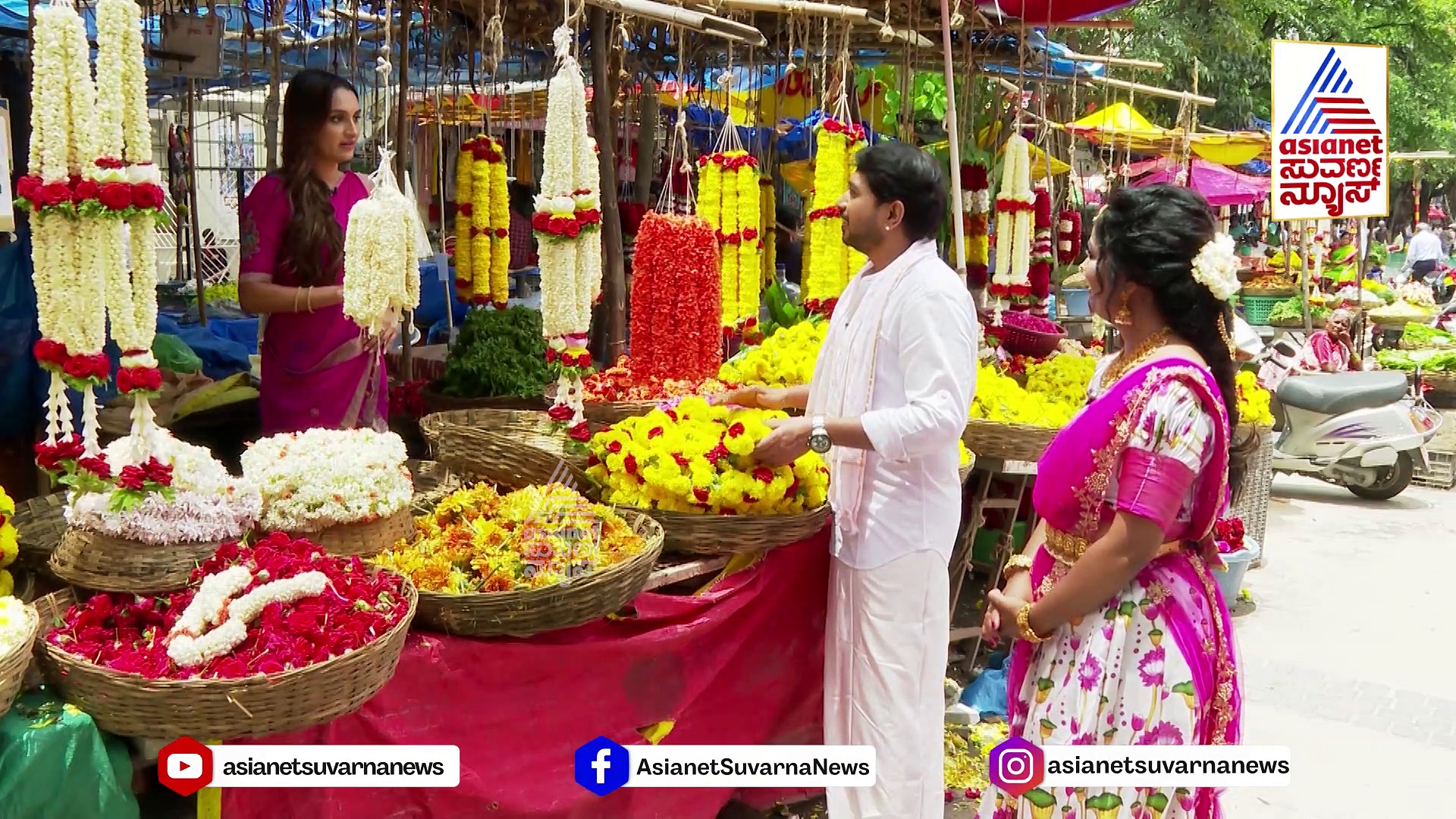 'ಕಾಲಾಪತ್ಥರ್' ಟೀಂ ಜೊತೆ ಗೌರಿ ಗಣೇಶ ಹಬ್ಬ: ಹೂ ಚೆಂಡು ಹುಡುಗಿಯಾದ ಅಣ್ಣಾವ್ರ ಮೊಮ್ಮಗಳು!