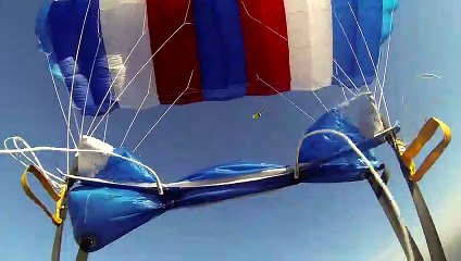 Skydiver Caught On The Plane