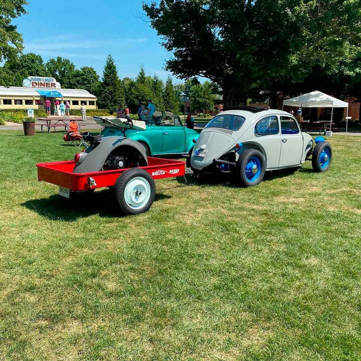 VW Mini Bike, ein Minimotorrad aus Käfer-Kotflügeln