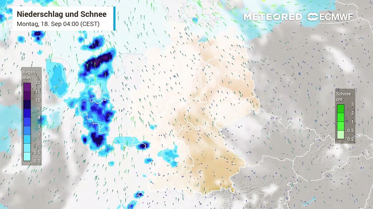 In den nächsten Stunden ziehen immer wieder Schauer und Gewitter über Deutschland hinweg!